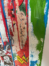 BATMAN VS SUPERMAN (ORIGINAL) BY MR. BRAINWASH (37.6 X 24.4 INCHES)