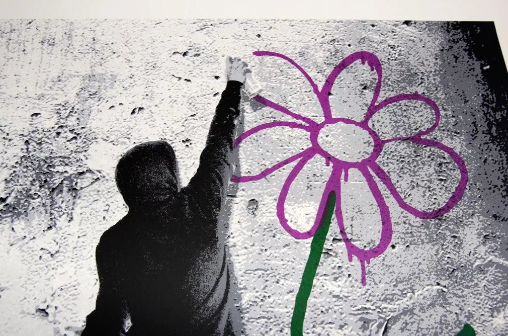 Eternity by Mr. Brainwash, 2013 screenprint on hand torn archival art paper — detail 2