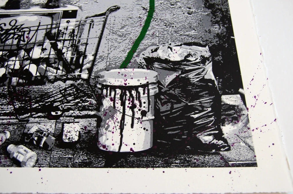 Eternity by Mr. Brainwash, 2013 screenprint on hand torn archival art paper — detail 3