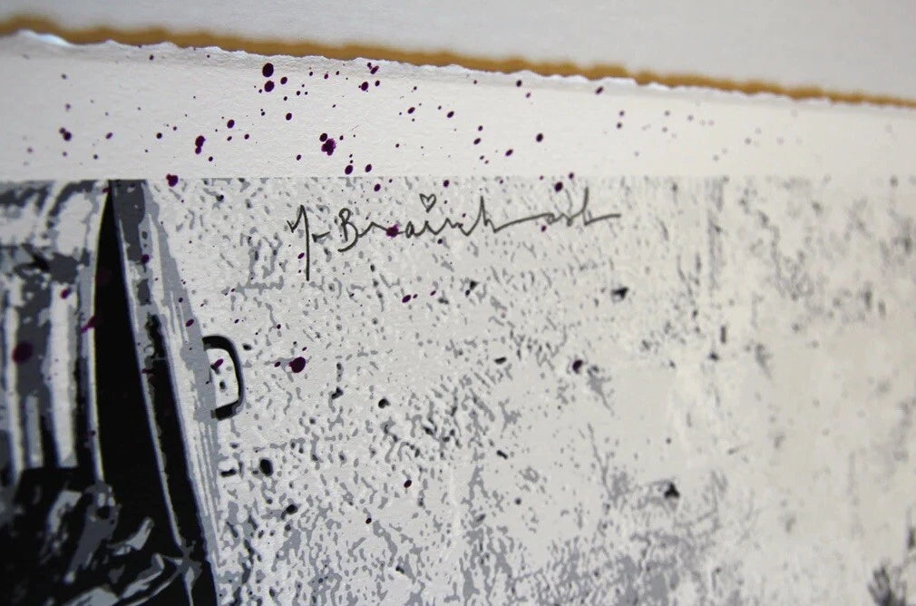 Eternity by Mr. Brainwash, 2013 screenprint on hand torn archival art paper — detail 4