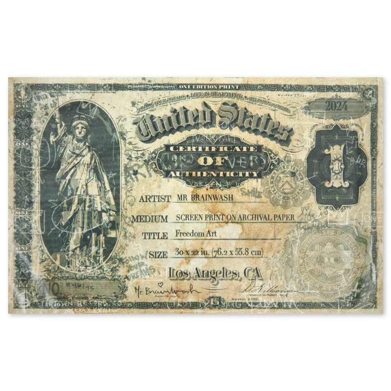 FREEDOM ART (JACKSON POLLOCK) BY MR. BRAINWASH