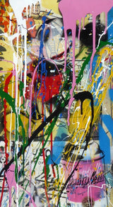IHITCHCOCK (ORIGINAL) BY MR. BRAINWASH (50 X 38 INCHES)