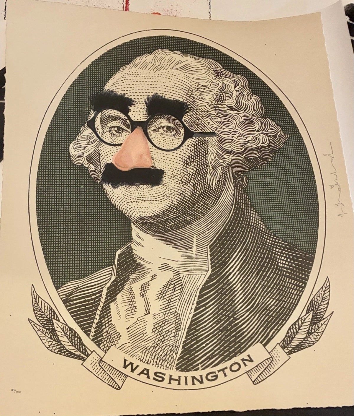 Incognito (George Washington) by Mr. Brainwash