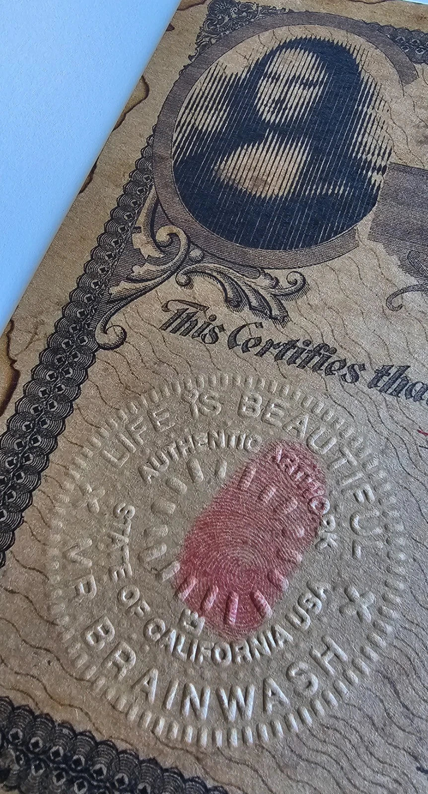 Love Catcher (Original) by Mr. Brainwash, 2023 silkscreen and mixed media on archival paper — detail 3