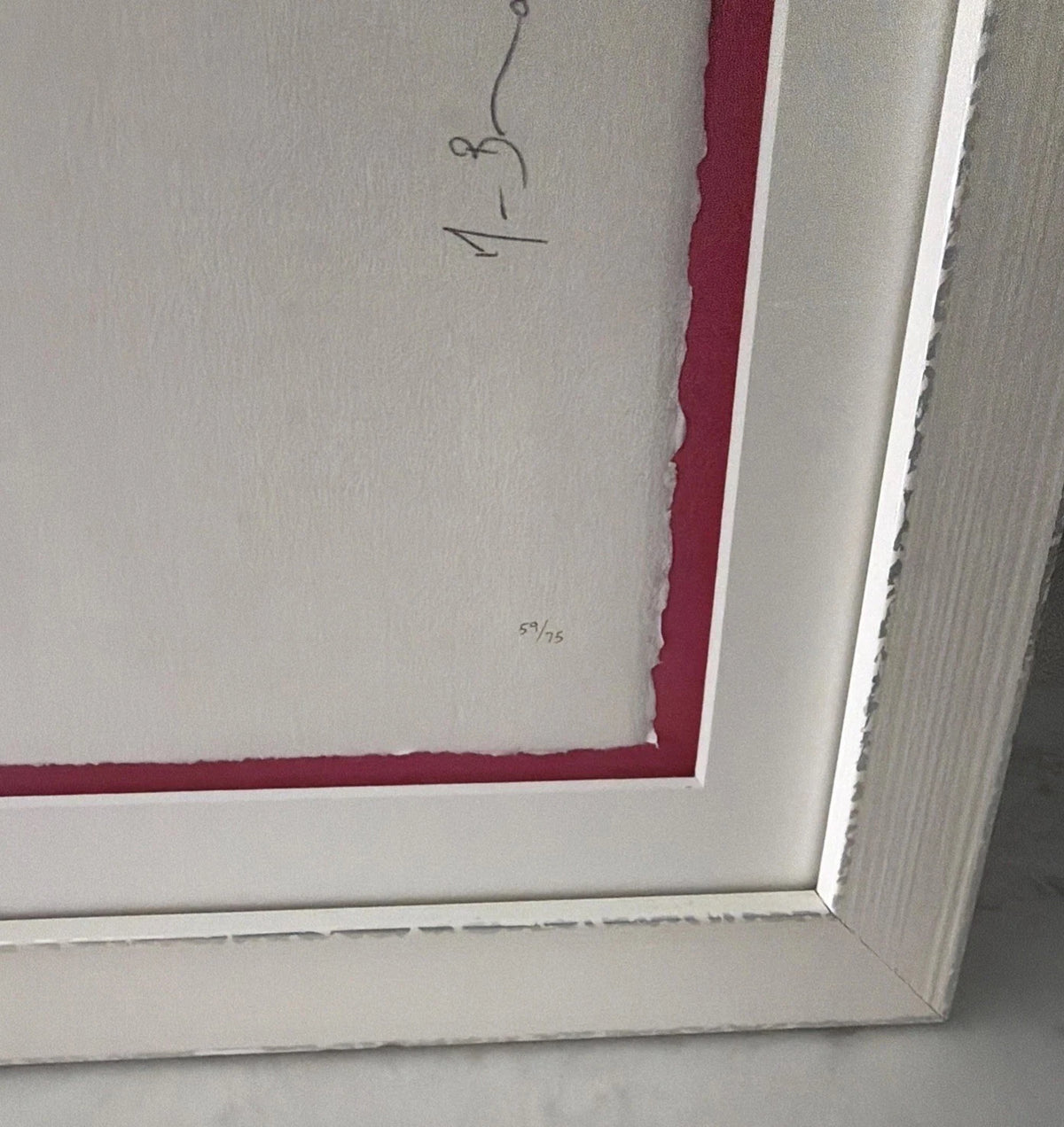 Love Heart (Pink) by Mr. Brainwash, 2017 3-color screen print — detail 4