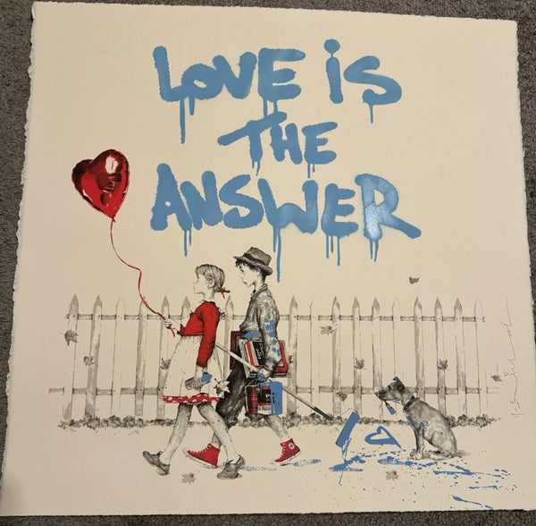 I'M YOURS - LOVE IS THE ANSWER (BLUE) BY MR. BRAINWASH