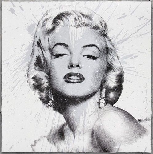 My Heart Is Yours (Marilyn Monroe) (White) by Mr. Brainwash, 2017 2-color screen print hand finished with diamond dust