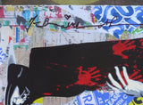 NOT GUILTY (ORIGINAL) BY MR. BRAINWASH (30 X 22 INCHES)