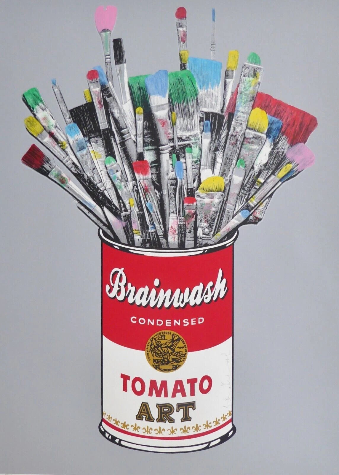 Tomato Pop (Grey) by Mr. Brainwash