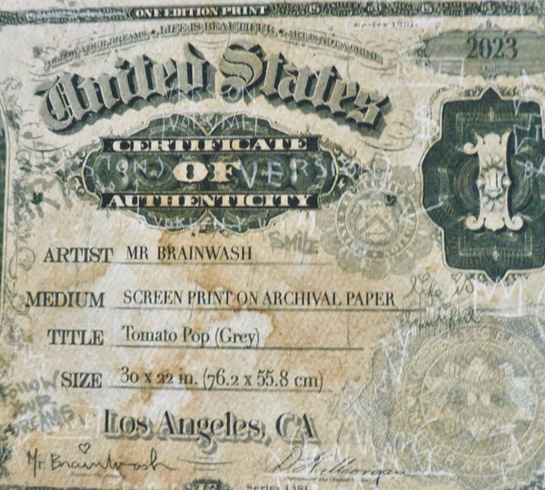 TOMATO POP (BLUE) BY MR BRAINWASH