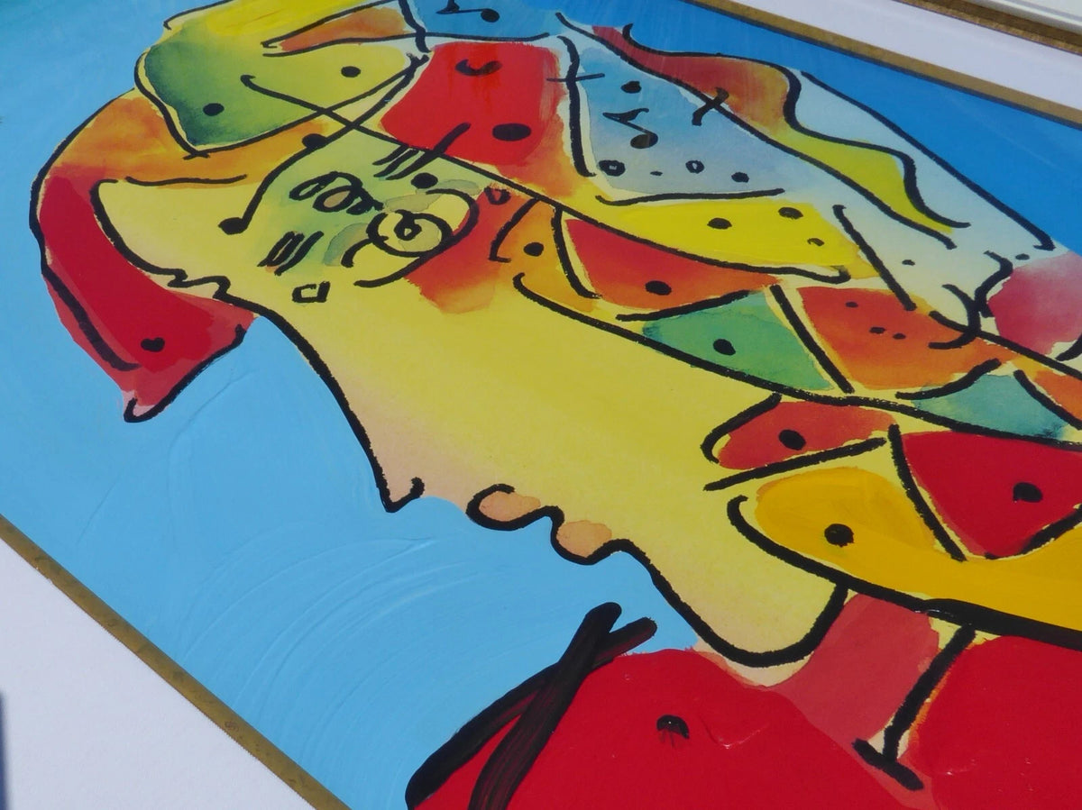 Billboard Centennial (Original) by Peter Max, 2007 acrylic and mixed media on paper — detail 3