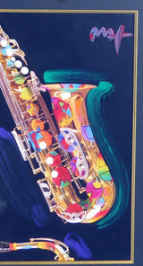 JR Saxophone (Original) By Peter Max