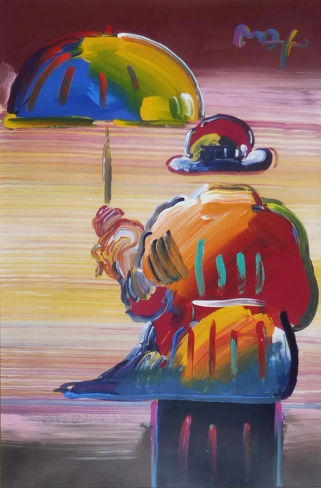 UMBRELLA MAN 2010 (ORIGINAL) BY PETER MAX