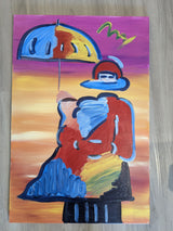 UMBRELLA MAN (ORIGINAL) BY PETER MAX (36 X 24 INCHES)