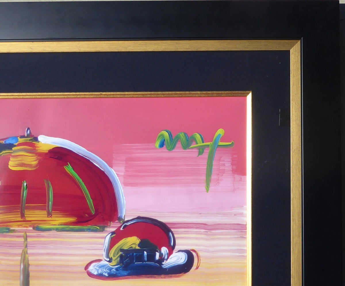 Umbrella Man 2010 (Original) by Peter Max, 2010 acrylic on paper — detail 2