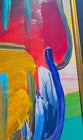 Umbrella Man (Original) by Peter Max, 2010 acrylic on paper — detail 2
