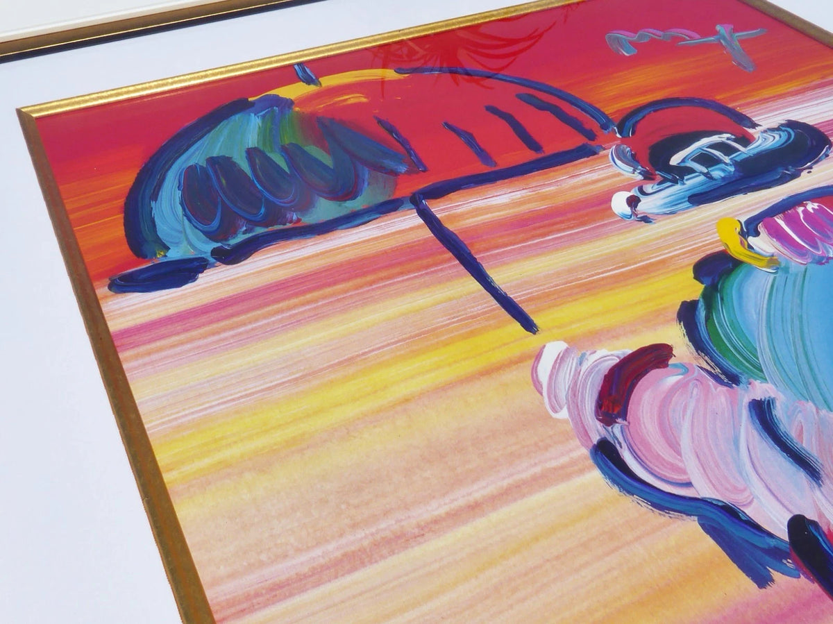Umbrella Man 2007 (Original) by Peter Max, 2007 acrylic on paper — detail 2