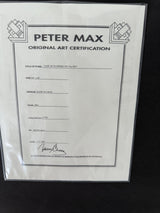 VASE OF FLOWERS (ORIGINAL) BY PETER MAX (60 X 48 INCHES)