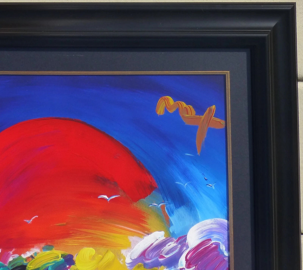 Without Borders II (1990'S) by Peter Max, 1991 unique acrylic on paper — detail 2