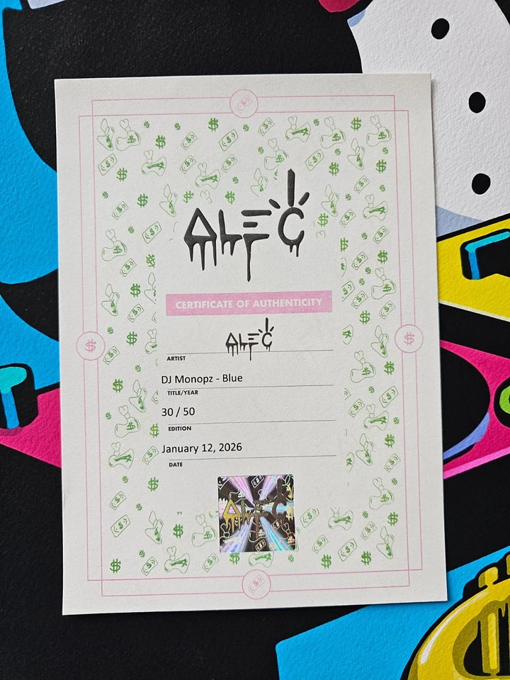 DJ Monopz (Blue Variant) By Alec Monopoly (2026)