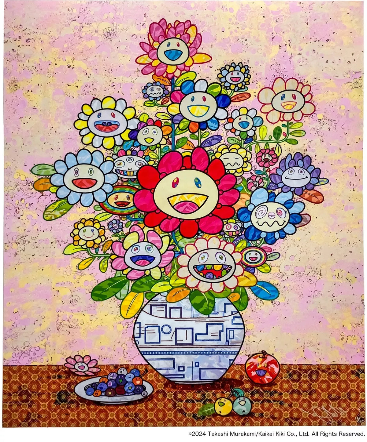Longing for Zoa Wou-ki's Flower by Takashi Murakami, offset print in 4 colors edition