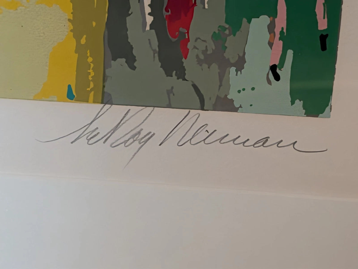 Chicago Options by Leroy Neiman, 1990 serigraph on paper — detail 3