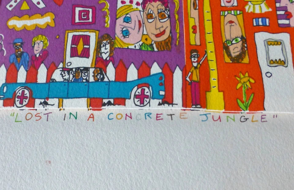 Lost In A Concrete Jungle By James Rizzi (1990)
