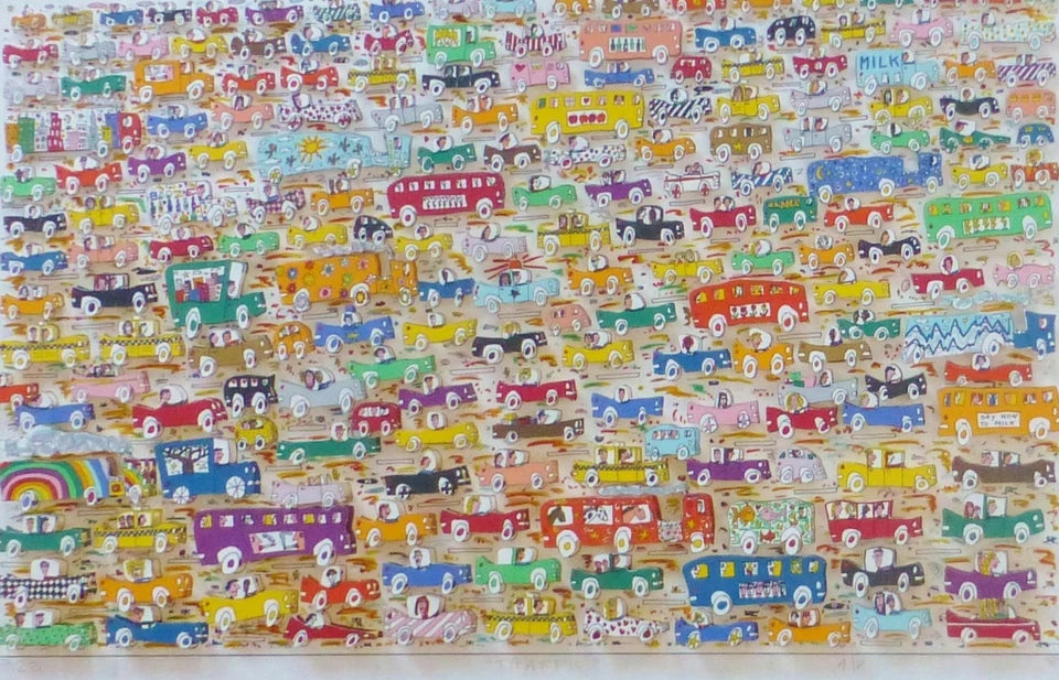 Traffic Cars By James Rizzi (1988)