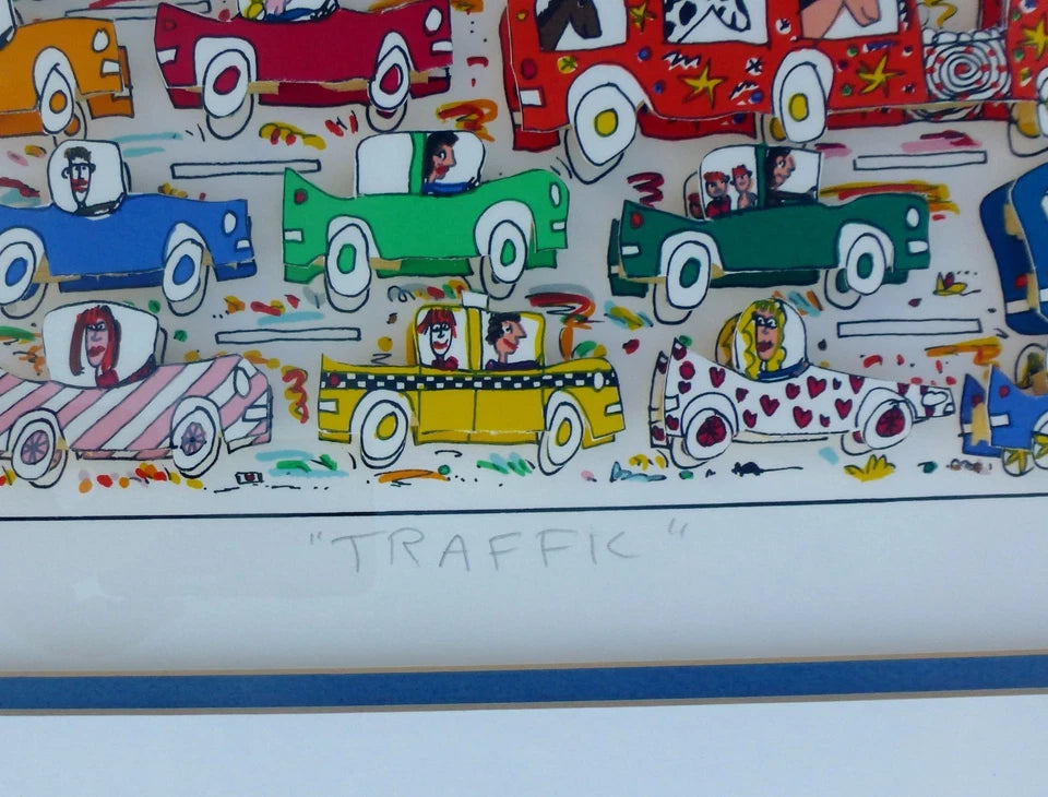 Traffic Cars By James Rizzi (1988)