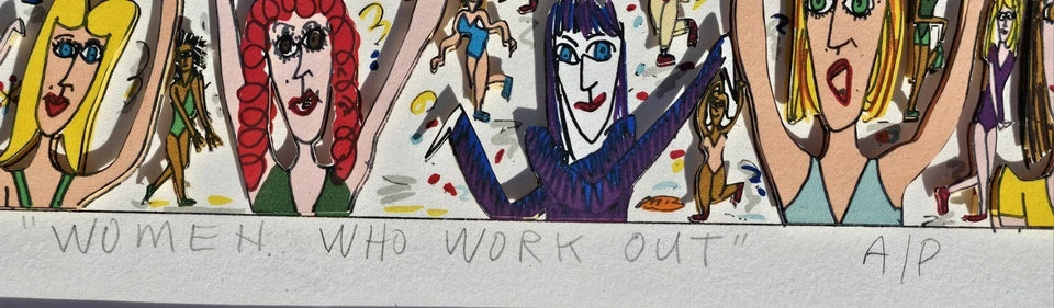 Women Who Work Out By James Rizzi (1989)