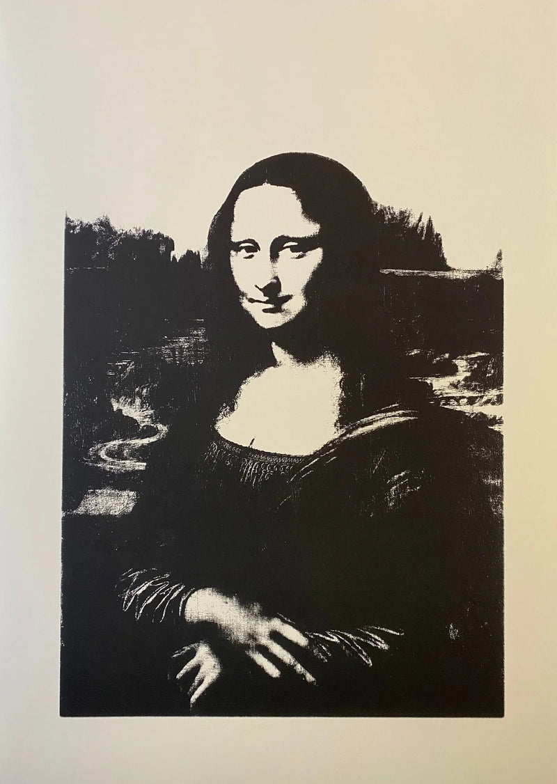 Mona Lisa Black (Da Vinci's) by Andy Warhol for Sunday B. Morning by Premier Pop Art