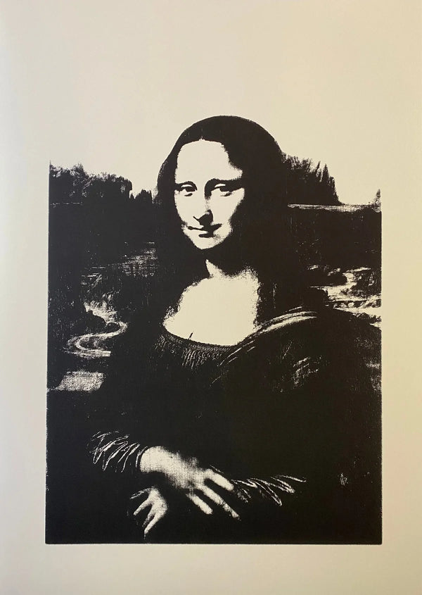 MONA LISA BLACK (da Vinci's) BY ANDY WARHOL FOR SUNDAY B. MORNING