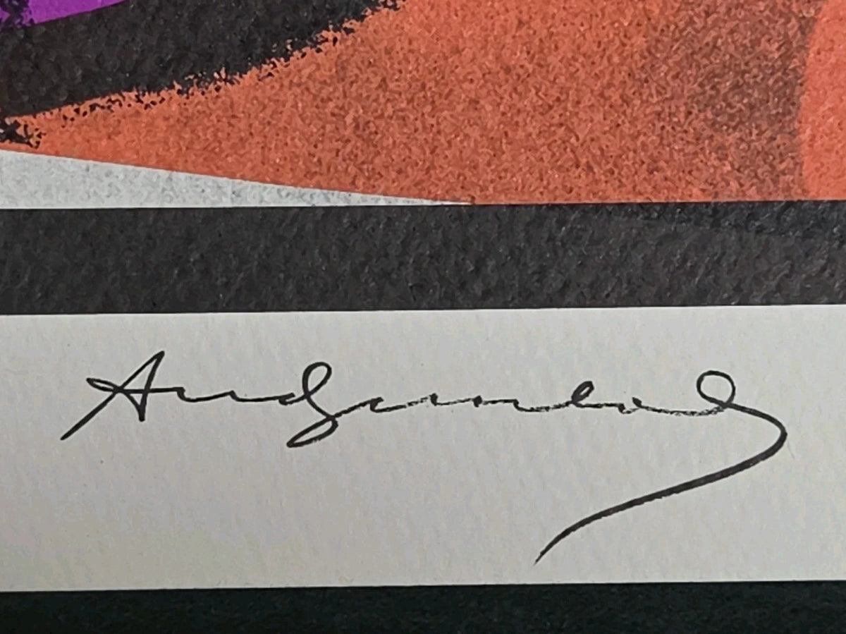 U.N. Stamp FS II.185 by Andy Warhol, 1979 lithograph on Rives paper — detail 3
