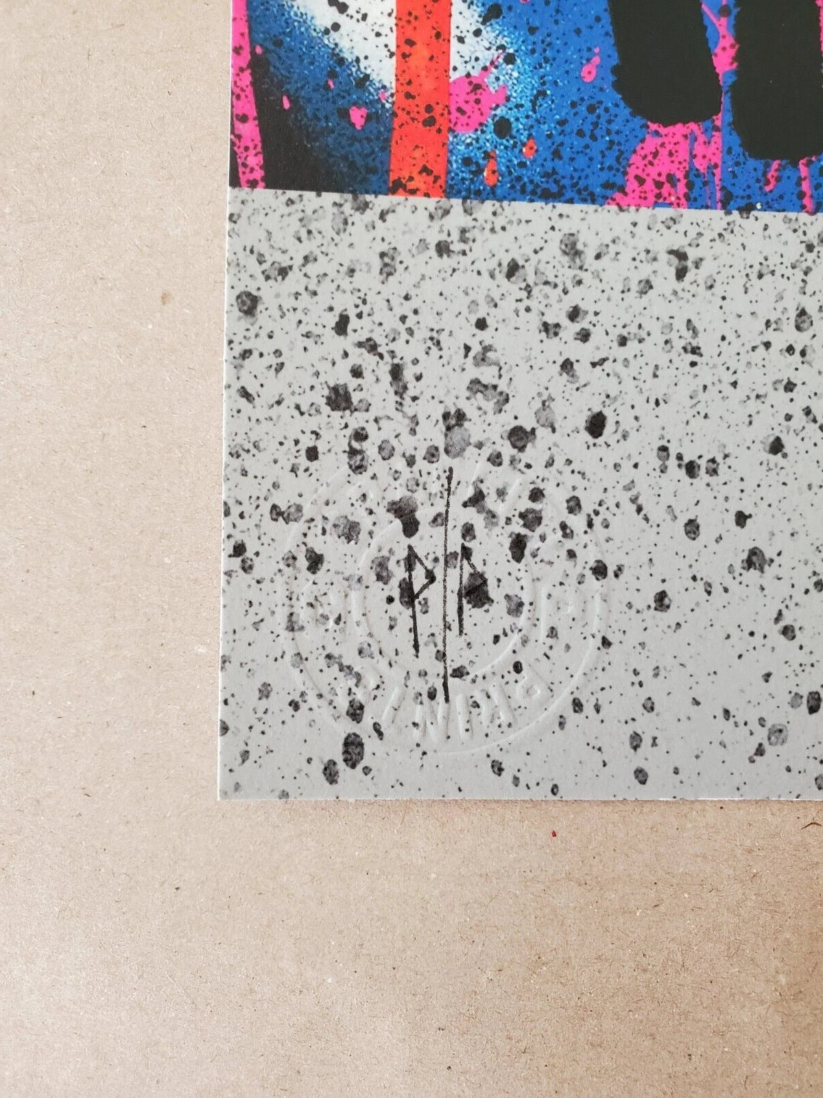 Figure at the Window, 2018 by Martin Whatson, 2018 12 color screenprint on Somerset paper — detail 4