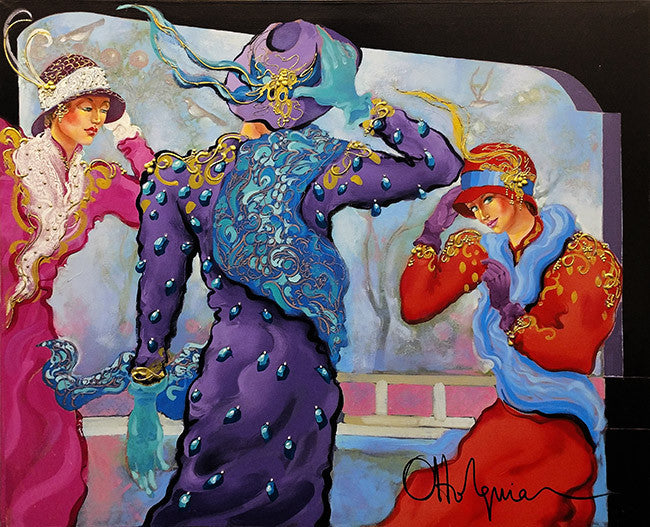 Blustery Day by Otto Aguiar, 1997 oil on canvas