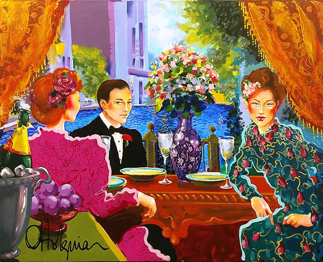 Celebration by Otto Aguiar, 1999 oil on canvas