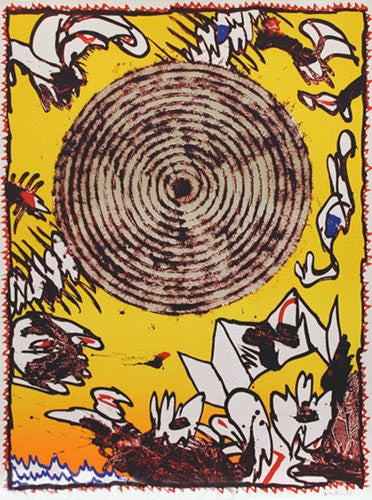 Seoul by Pierre Alechinsky, lithograph