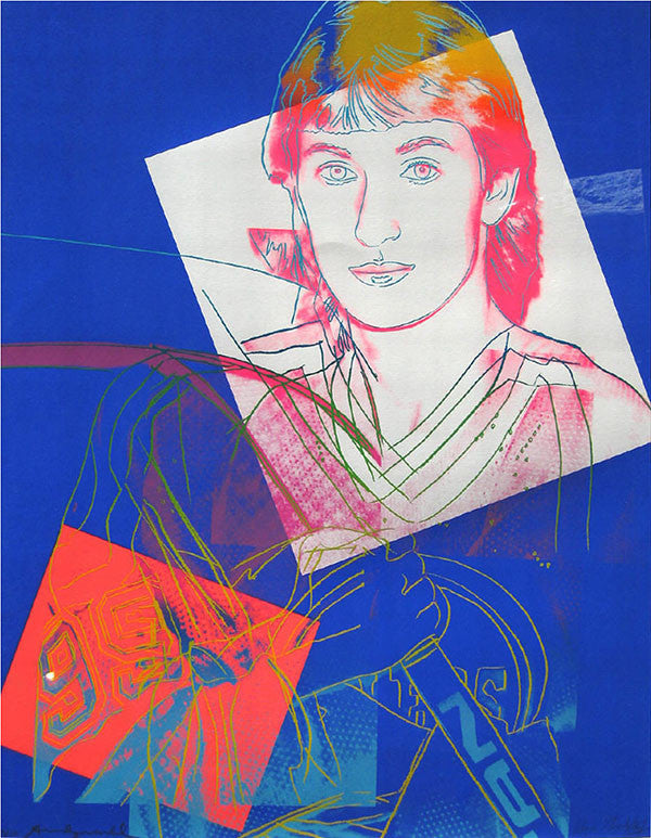 Wayne Gretzky FS II.306 by Andy Warhol, 1984 screenprint on Lenox museum board