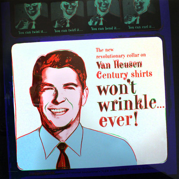 Ads: Van Heusen (Ronald Reagan) FS II.356 by Andy Warhol