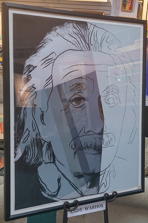Albert Einstein FS II.229 by Andy Warhol, 1980 screenprint on Lenox museum board — detail 2