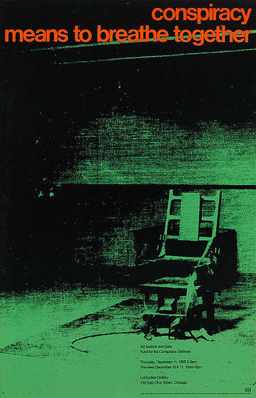 Conspiracy Mean to Breathe Together by Andy Warhol, 1969 offset lithograph