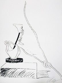 Flowers FS II.101 (Black and White) by Andy Warhol, 1974 screenprint on Arches paper and j. green pape