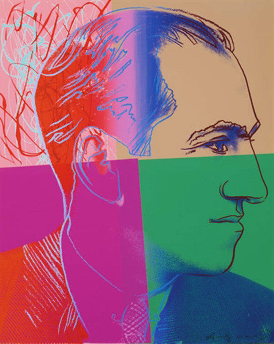 George Gershwin FS II.231 (AP) by Andy Warhol, 1980 screenprint on Lenox museum board