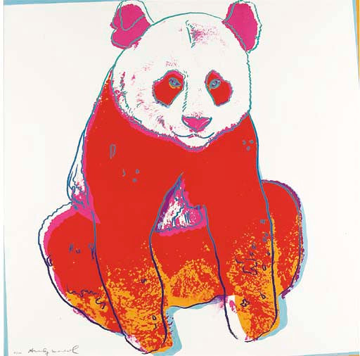 Endangered Species: Giant Panda FS II.295 by Andy Warhol, 1983 screen print on Lenox museum board