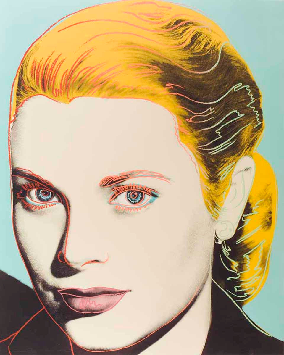 Grace Kelly FS II.305 by Andy Warhol, 1984 screenprint on Lenox museum board