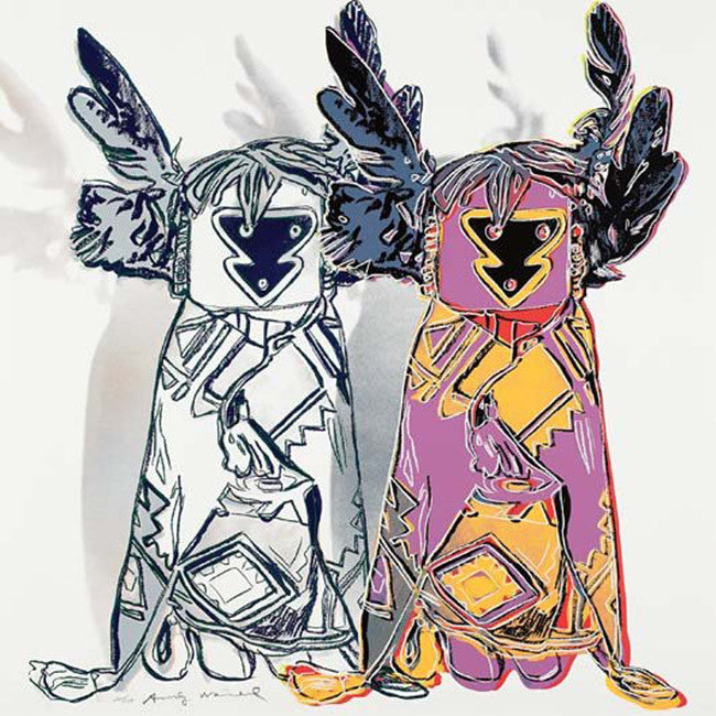 Kachina Dolls FS II.381 by Andy Warhol, 1986 screenprint in colors