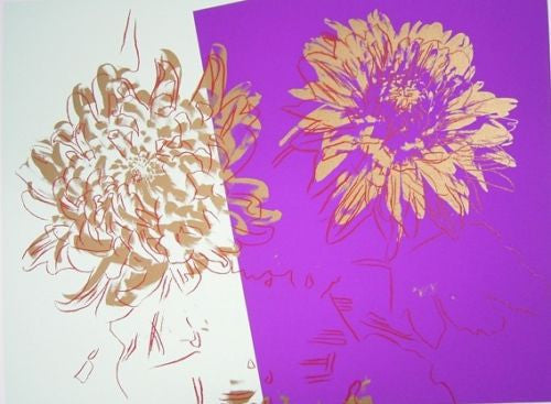 Kiku Flowers by Andy Warhol, 1984 screenprint on Rives BFK paper