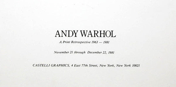 MARILYN I (ANNOUNCEMENT) BY ANDY WARHOL