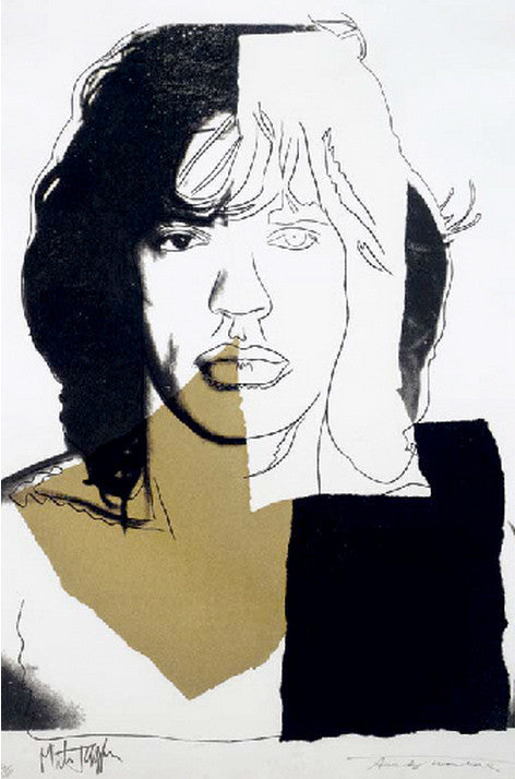 Mick Jagger FS II.146 by Andy Warhol, 1975 screenprint on Arches aquarelle (rough) paper