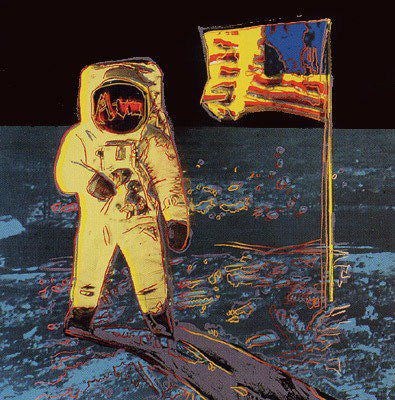 Moonwalk II.404 (Signed) by Andy Warhol, 1987 screenprint on Lenox museum board